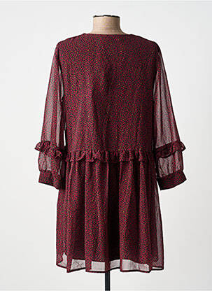 Rochie scurtă mâneci 3/4 mâneci 3/4 violet ANGELA DAVIS femeie