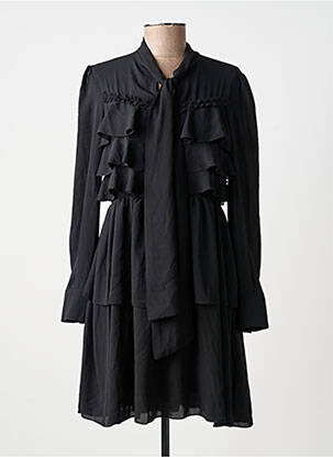 Rochie scurtă mâneci lungi mâneci lungi negru MARYLEY femeie