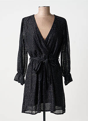 Rochie scurtă mâneci lungi mâneci lungi negru RUE DES ABBESSES femeie