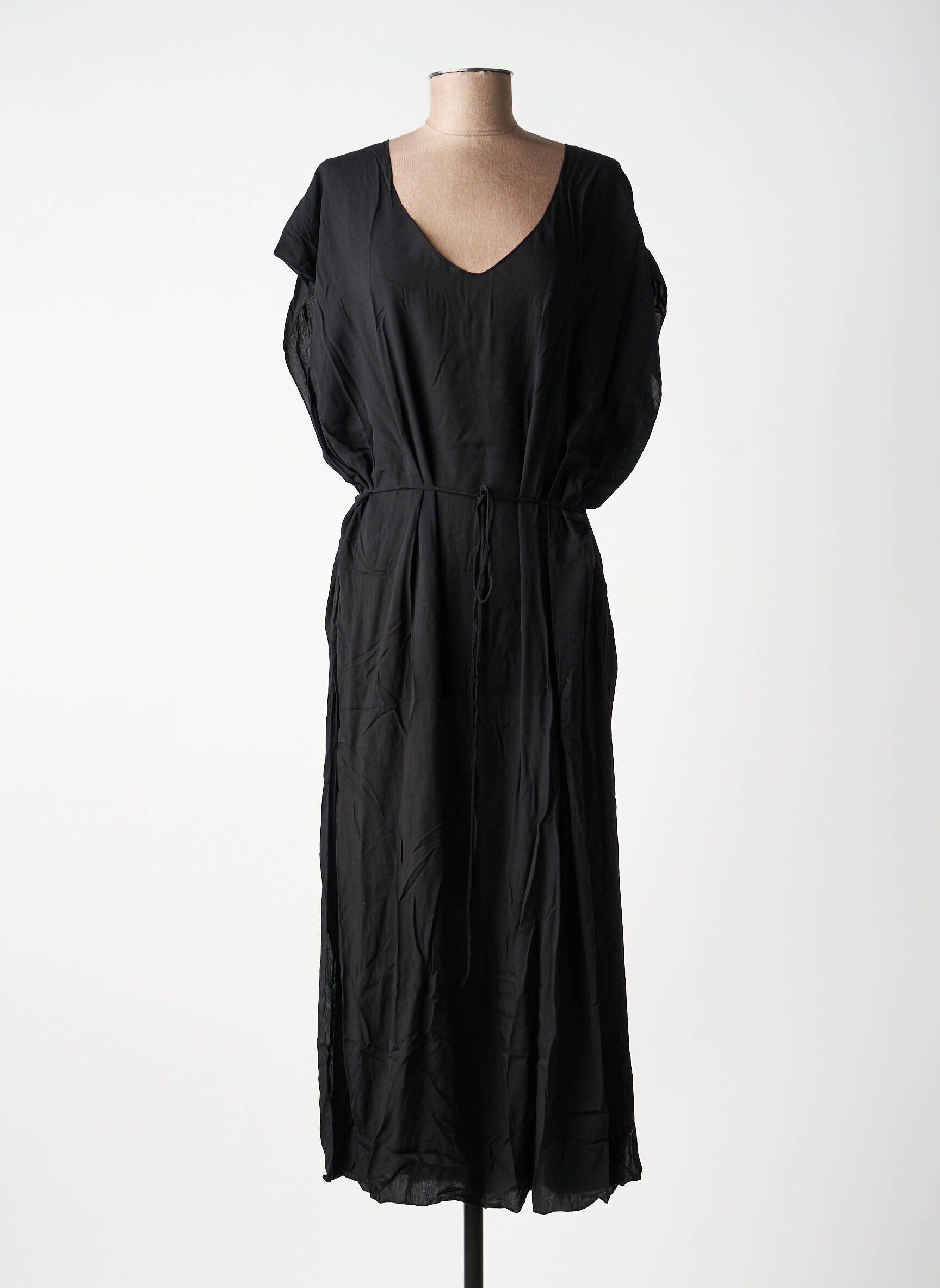 Rochie midi mâneci scurte mâneci scurte negru CHARLIE JOE femeie