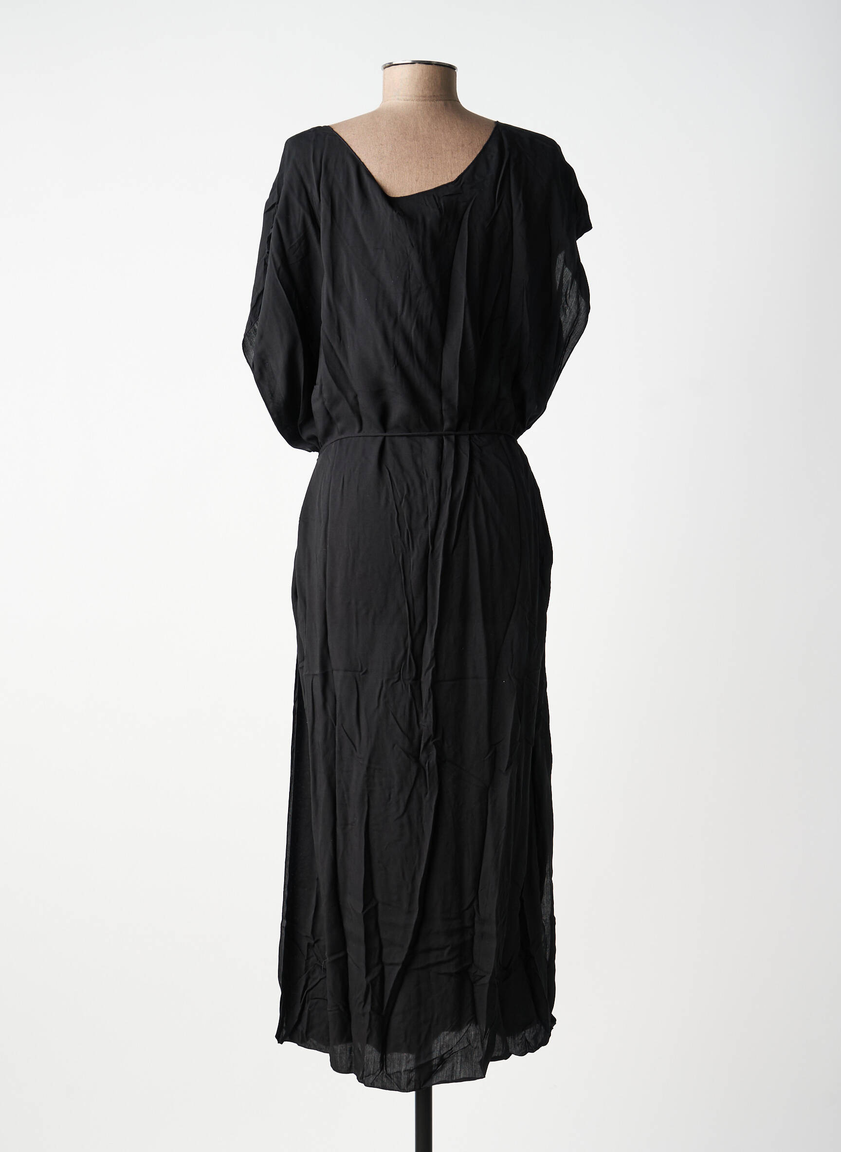 Rochie midi mâneci scurte mâneci scurte negru CHARLIE JOE femeie