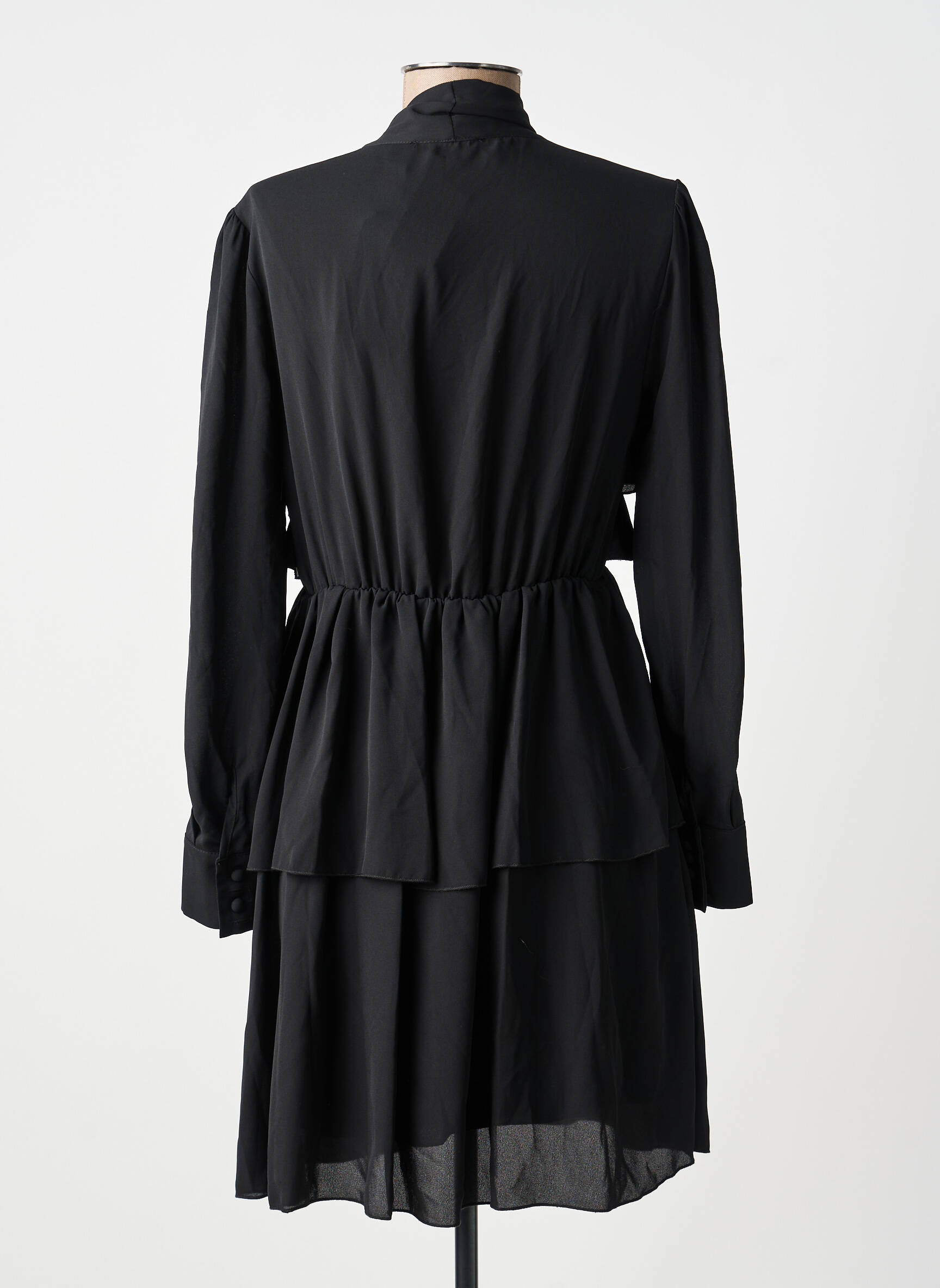 Rochie scurtă mâneci lungi mâneci lungi negru MARYLEY femeie