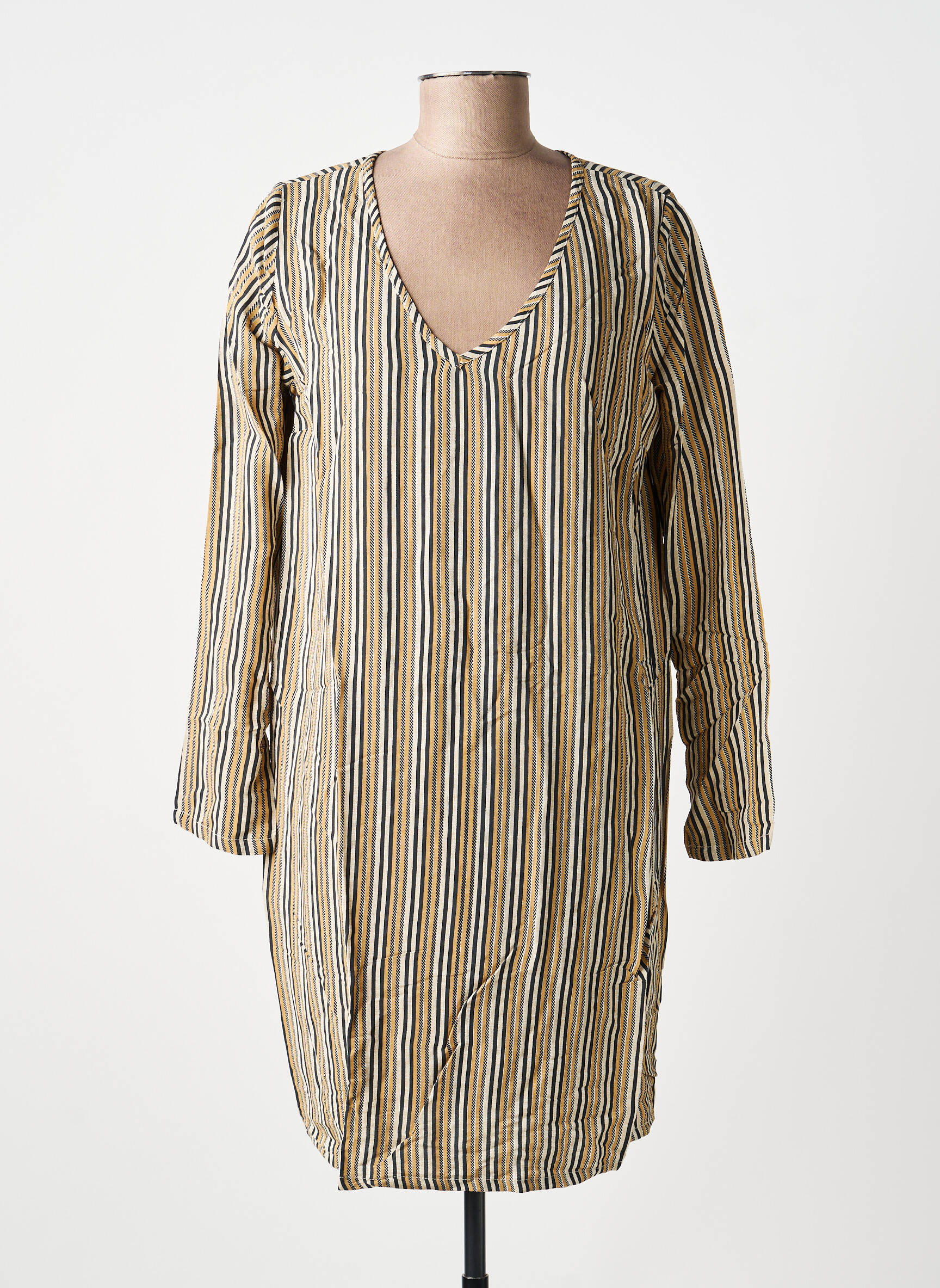Rochie scurtă mâneci lungi mâneci lungi bej CHARLIE JOE femeie