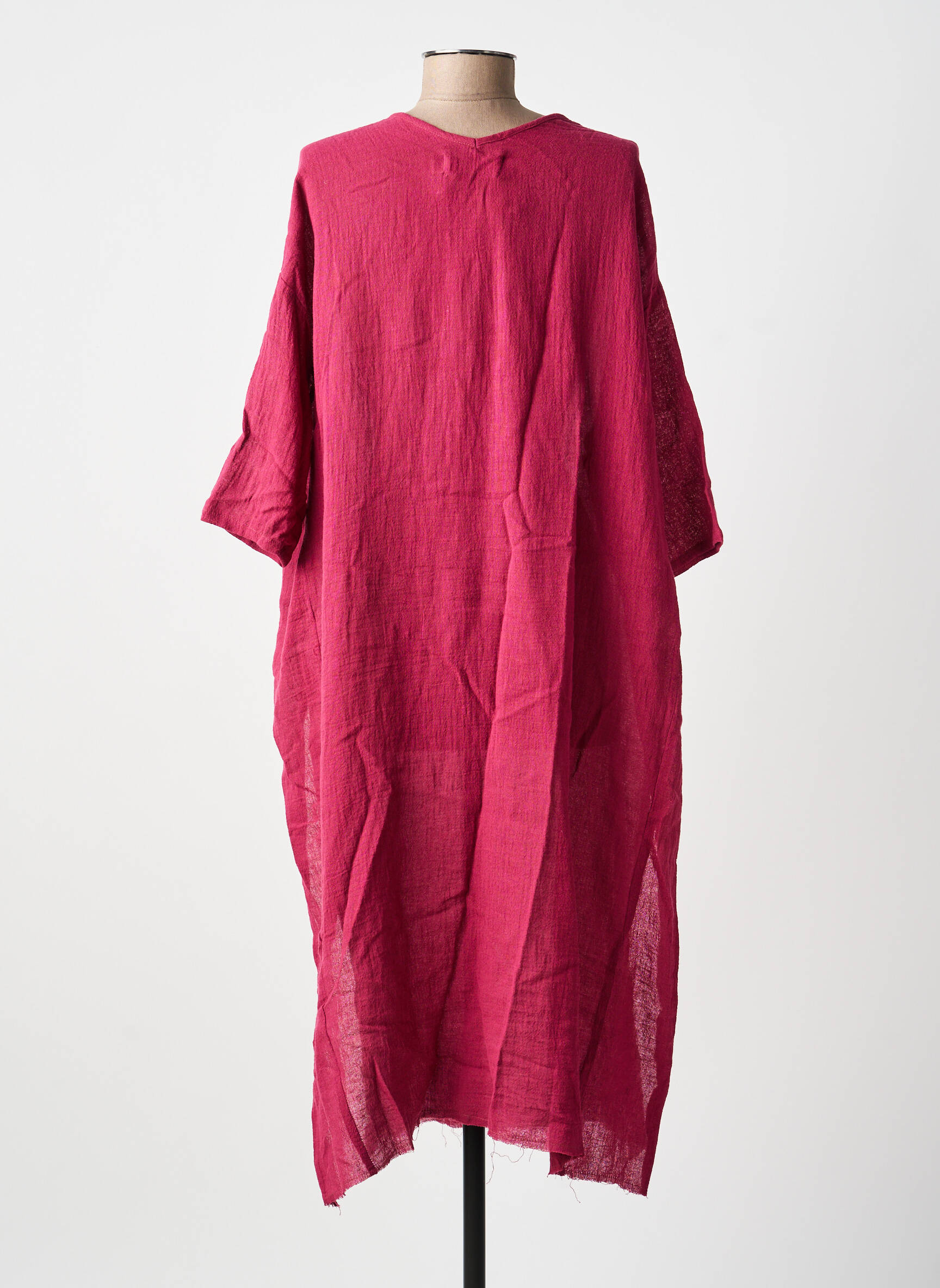 Rochie scurtă mâneci 3/4 mâneci 3/4 roz CHARLIE JOE femeie