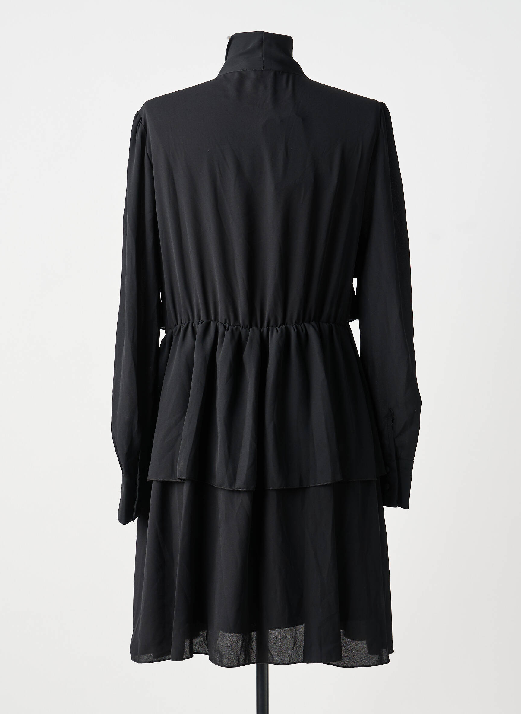 Rochie scurtă mâneci lungi mâneci lungi negru MARYLEY femeie