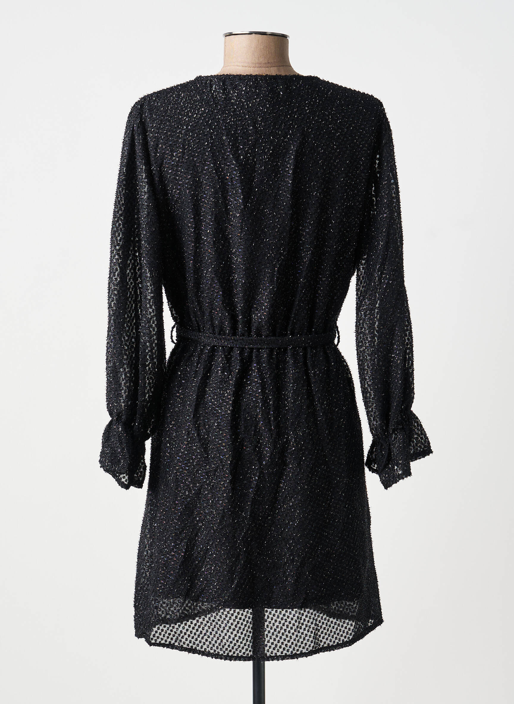 Rochie scurtă mâneci lungi mâneci lungi negru RUE DES ABBESSES femeie