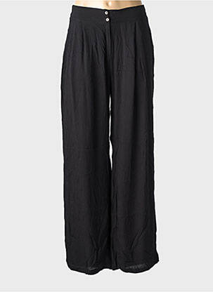Pantalon drept țesătură poplin mărime normală negru CHARLIE JOE femeie