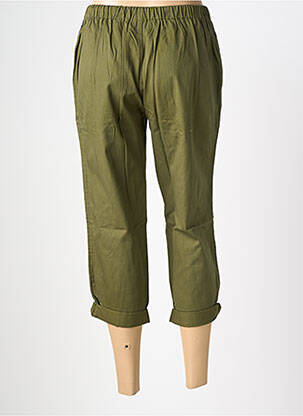 Pantalon 7/8 talie elastică mărime normală verde CHARLIE JOE femeie