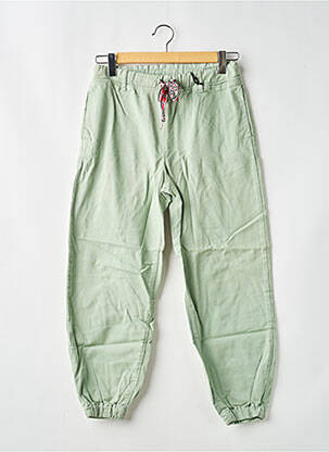 Pantalon larg buzunare mărime normală verde MARYLEY femeie