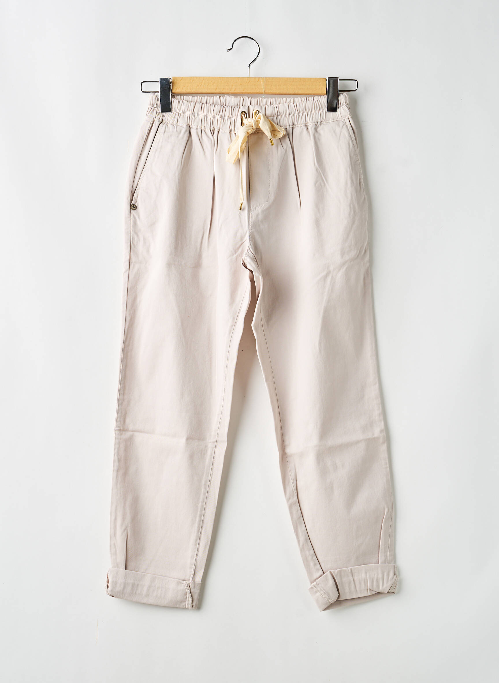 Pantalon 7/8 elasticitate mărime normală roz ALMANEGRA femeie