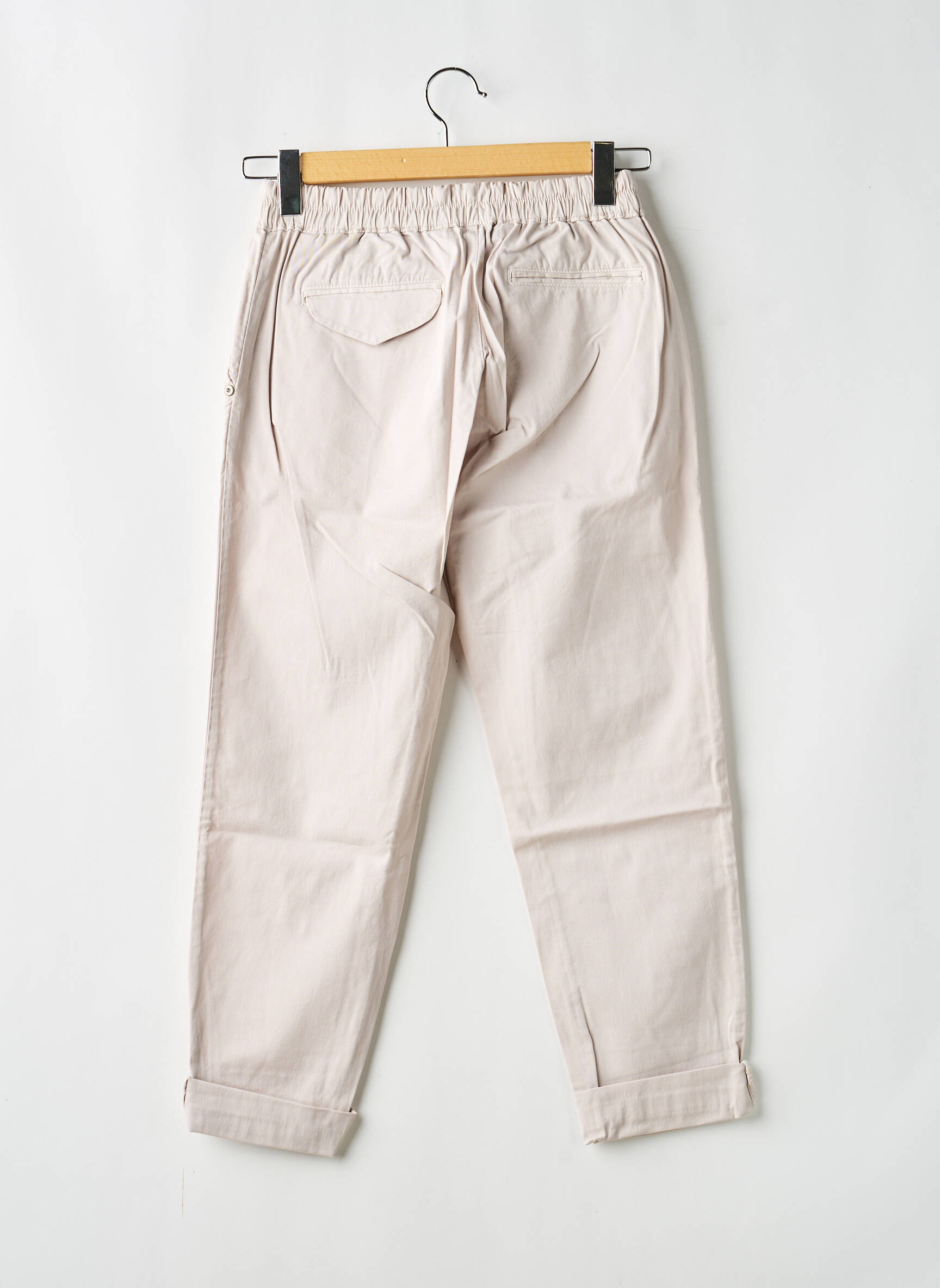 Pantalon 7/8 elasticitate mărime normală roz ALMANEGRA femeie