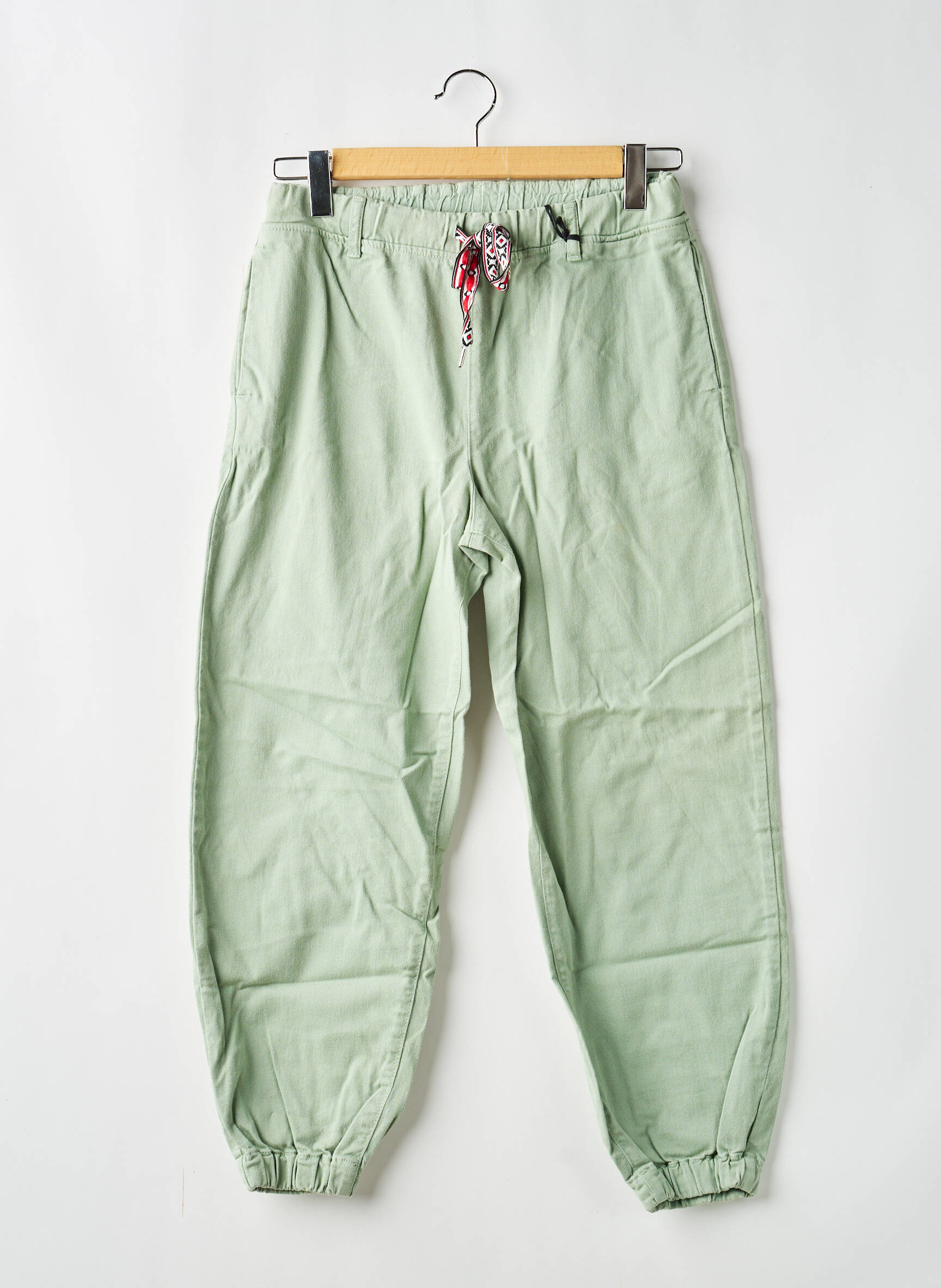 Pantalon larg buzunare mărime normală verde MARYLEY femeie