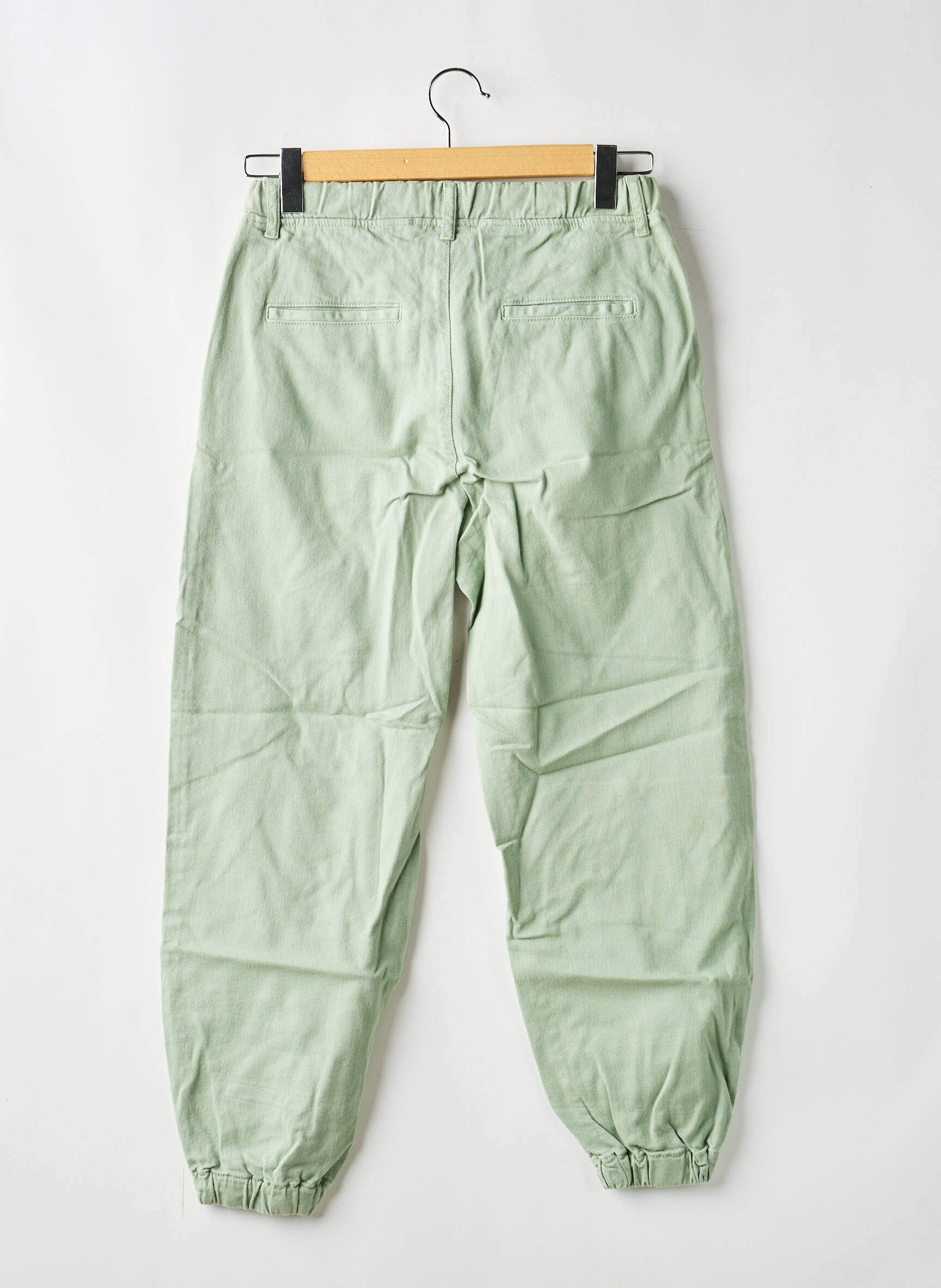 Pantalon larg buzunare mărime normală verde MARYLEY femeie