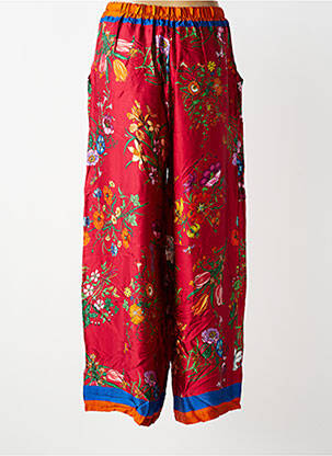 Pantalon larg croială fluidă mărime normală roșu CECILE WANG femeie