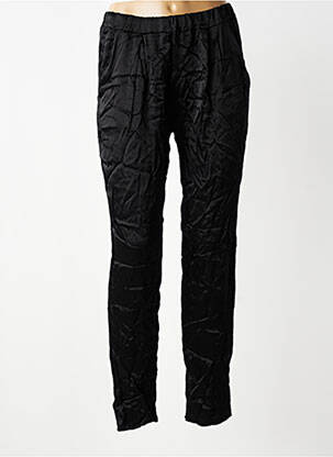 Pantalon slim talie elastică mărime normală negru ANGELA DAVIS femeie