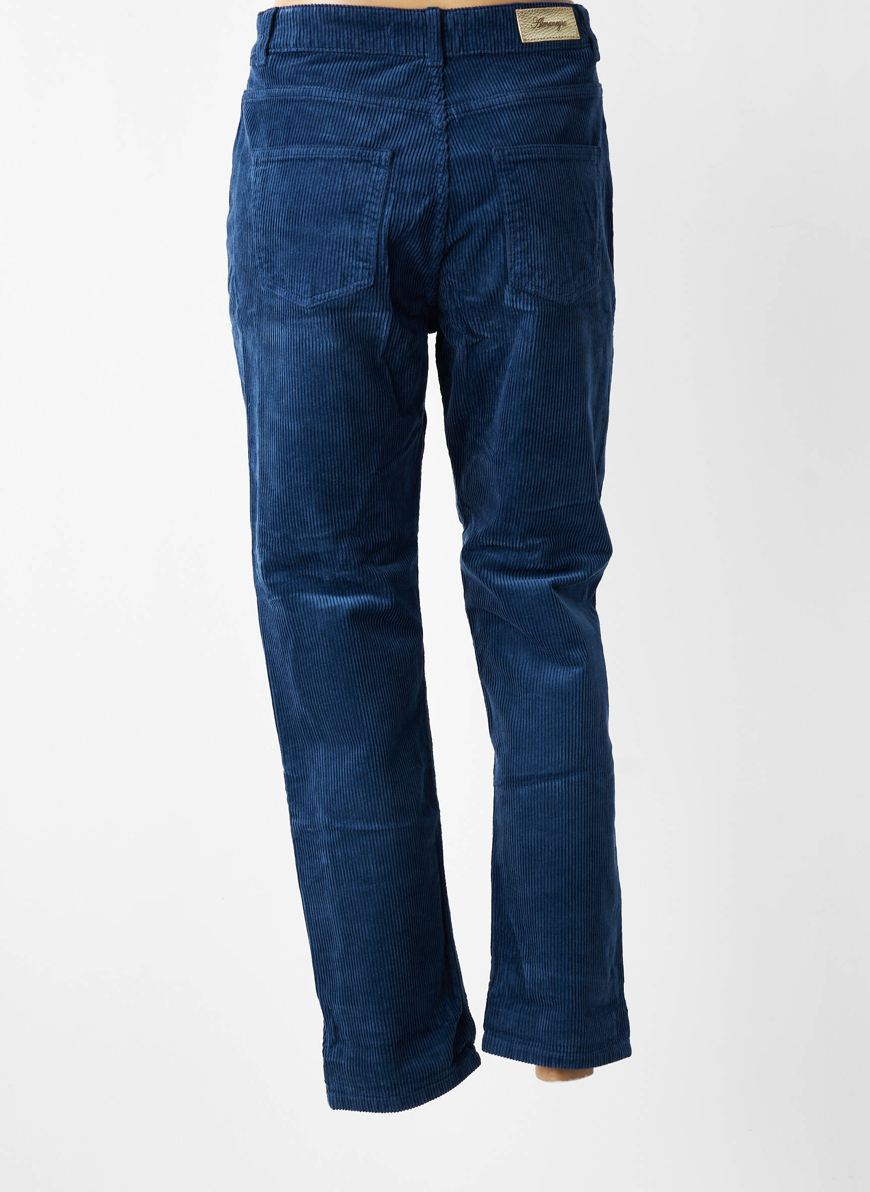 Pantalon slim talie înaltă talie înaltă albastru ALMANEGRA femeie