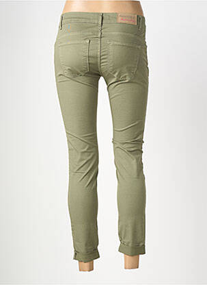 Pantalon slim elasticitate mărime normală verde ALMANEGRA femeie