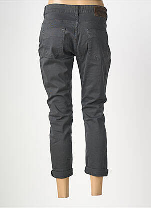 Pantalon 7/8 elasticitate mărime normală negru ALMANEGRA femeie