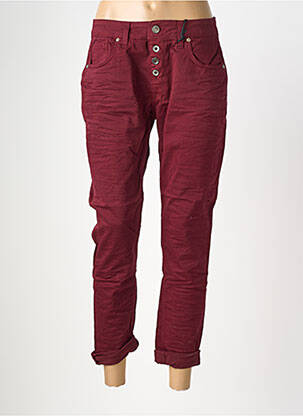 Pantalon 7/8 elasticitate mărime normală roșu ALMANEGRA femeie