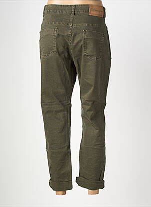 Pantalon 7/8 elasticitate mărime normală verde ALMANEGRA femeie