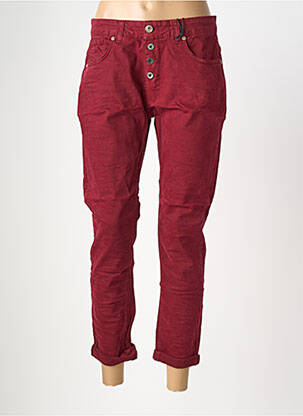 Pantalon 7/8 elasticitate mărime normală roșu ALMANEGRA femeie
