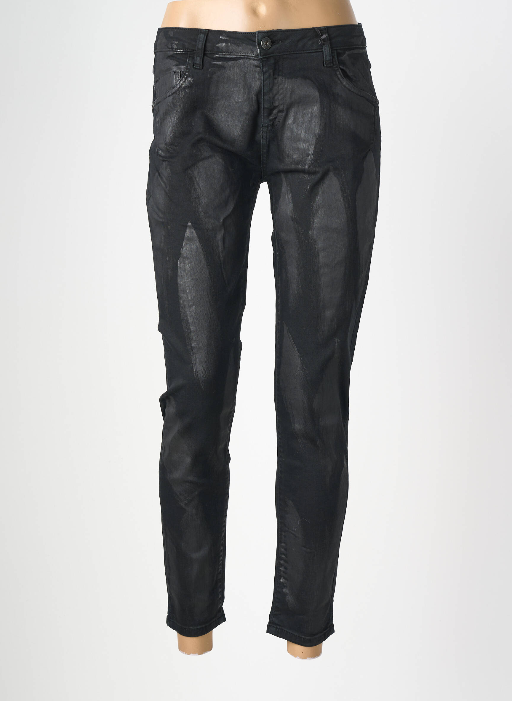 Pantalon slim mărime normală mărime normală negru MARYLEY femeie
