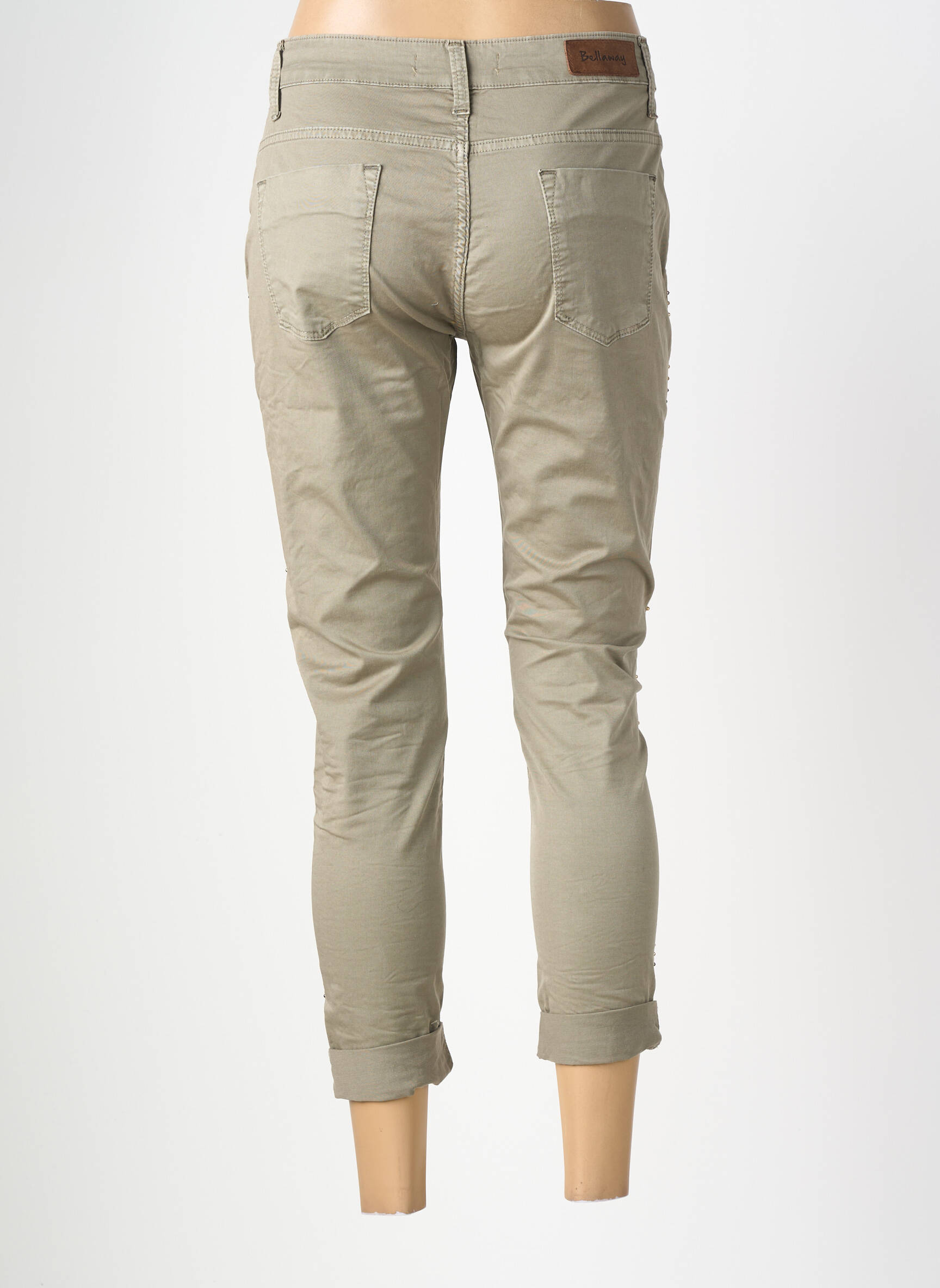 Pantalon 7/8 mărime normală mărime normală verde BELLAWAY femeie
