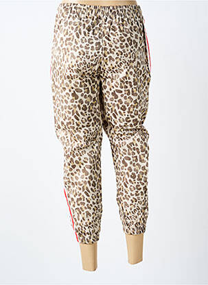 Pantalon 7/8 elasticitate mărime normală maro CECILE WANG femeie