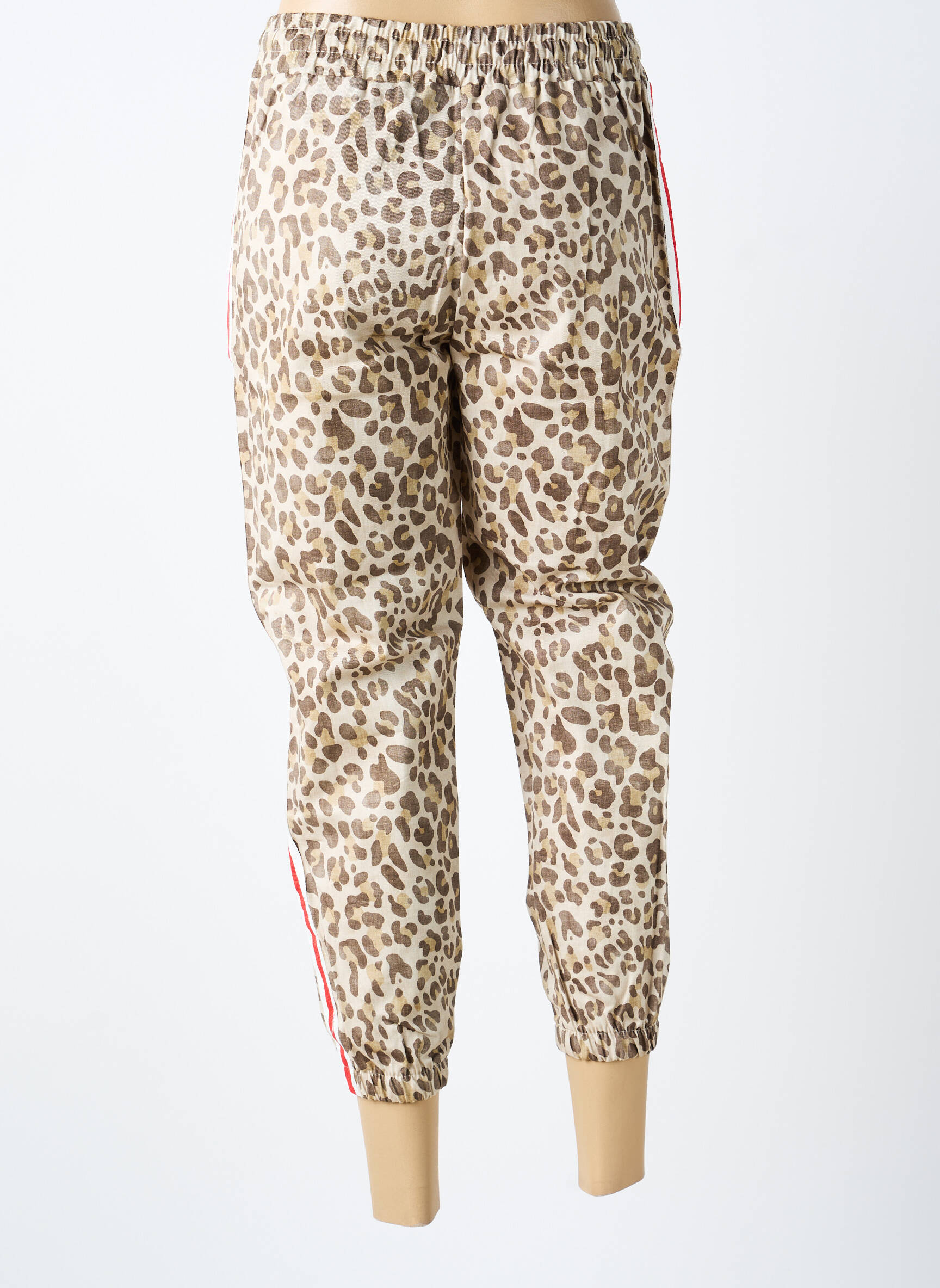 Pantalon 7/8 elasticitate mărime normală maro CECILE WANG femeie