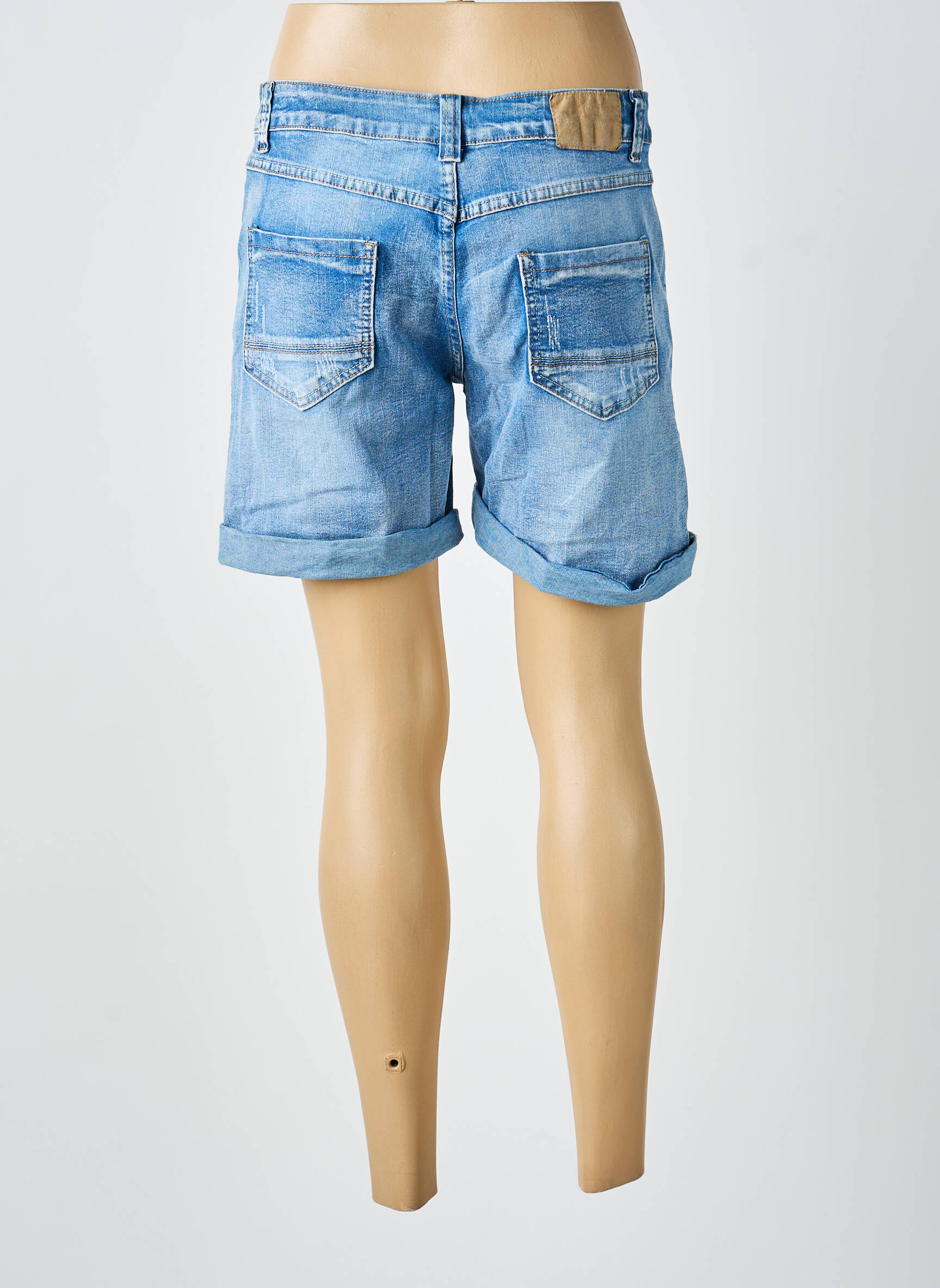 Șort țesătură denim mărime normală albastru DENIM femeie