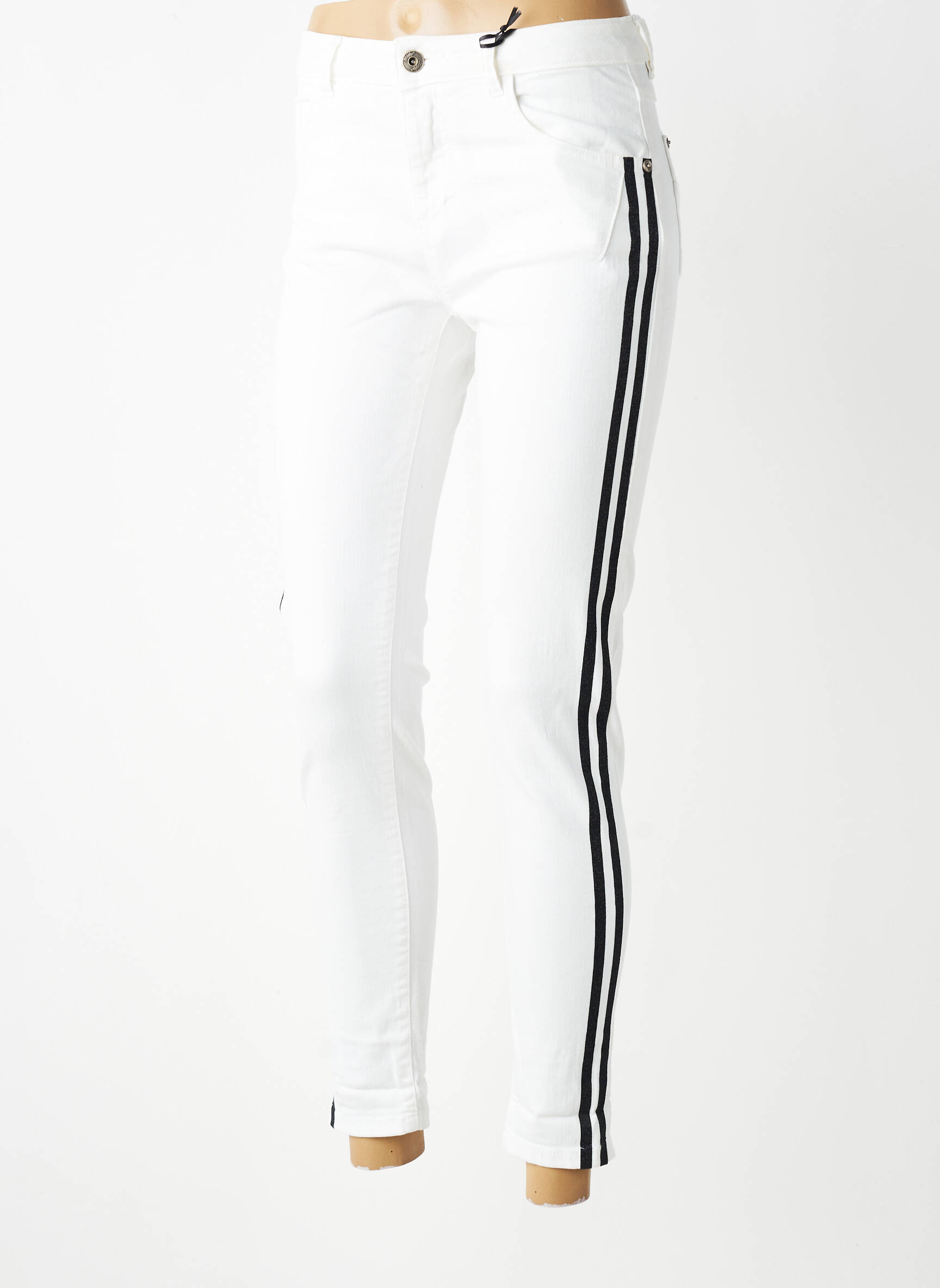 Blugi skinny mărime normală mărime normală alb MARYLEY femeie