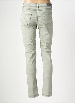Pantalon slim talie elastică mărime normală verde MARYLEY femeie