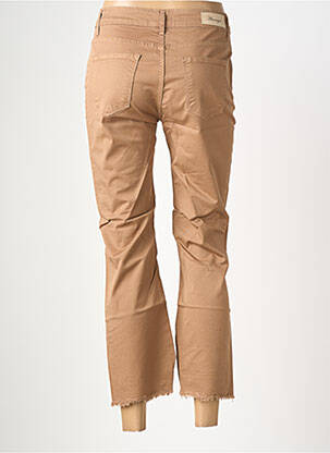 Pantalon 7/8 elasticitate mărime normală maro ALMANEGRA femeie
