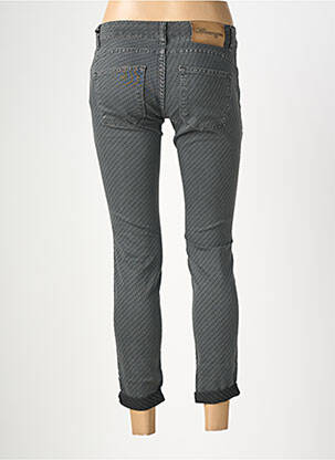 Pantalon slim talie elastică mărime normală negru ALMANEGRA femeie