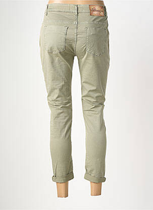 Pantalon 7/8 elasticitate mărime normală verde ALMANEGRA femeie