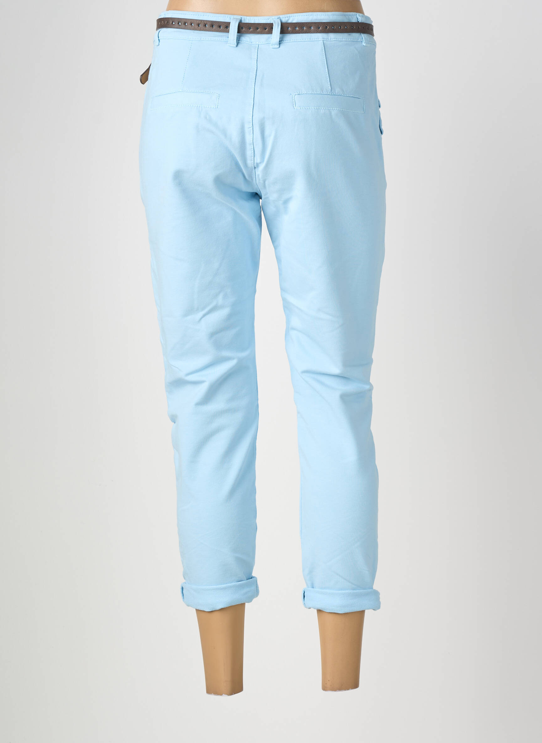 Pantalon 7/8 elasticitate mărime normală albastru VENTI6 femeie
