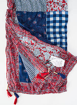 Eșarfă țesătură poplin albastru PEPE JEANS femeie
