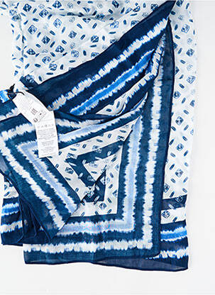 Eșarfă țesătură poplin albastru PEPE JEANS femeie