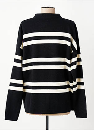 Pulover elasticitate mâneci lungi negru YAYA femeie
