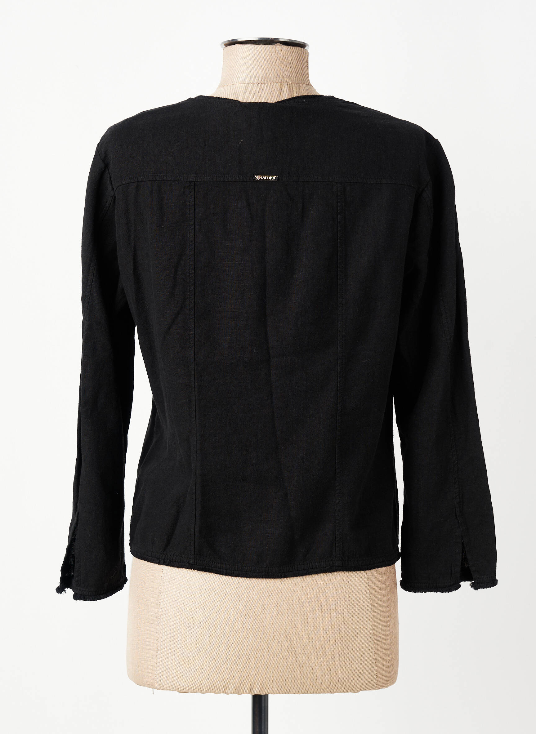 Jachete casual guler rotund negru MALOKA femeie