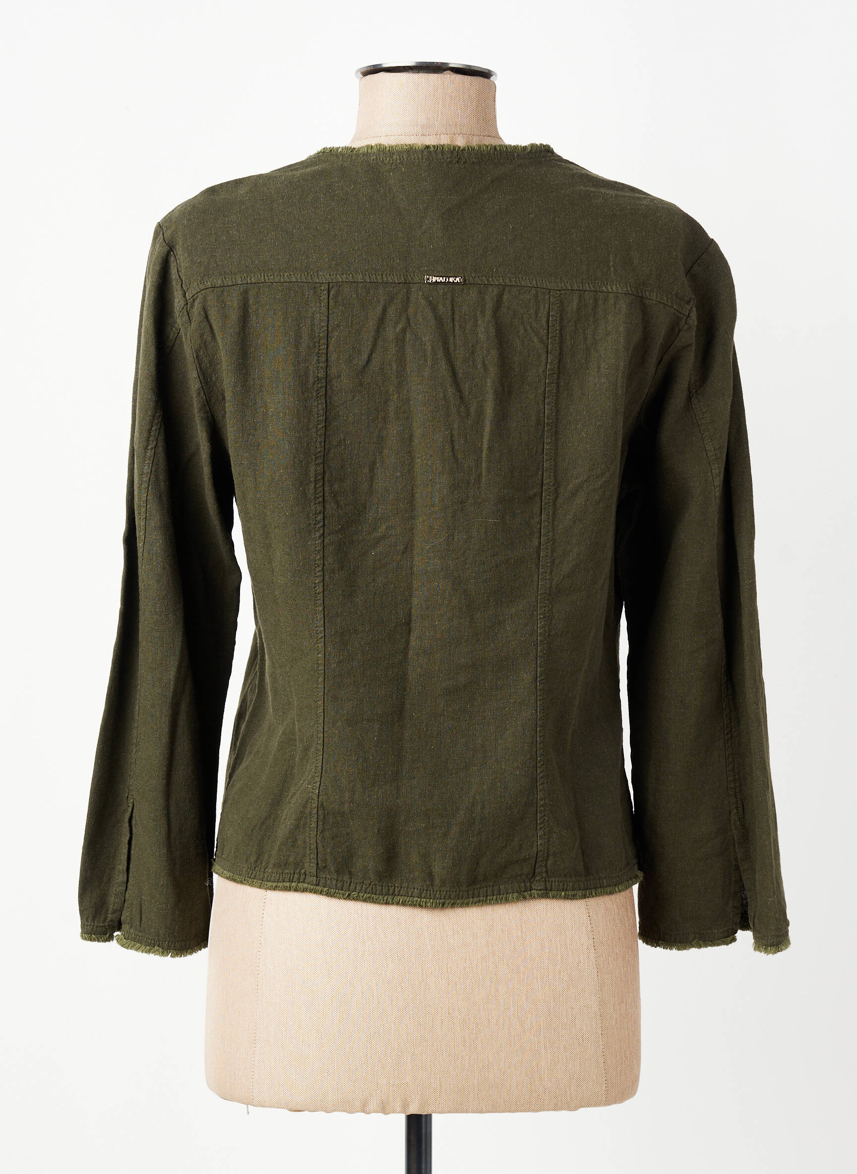 Jachete casual guler rotund verde MALOKA femeie