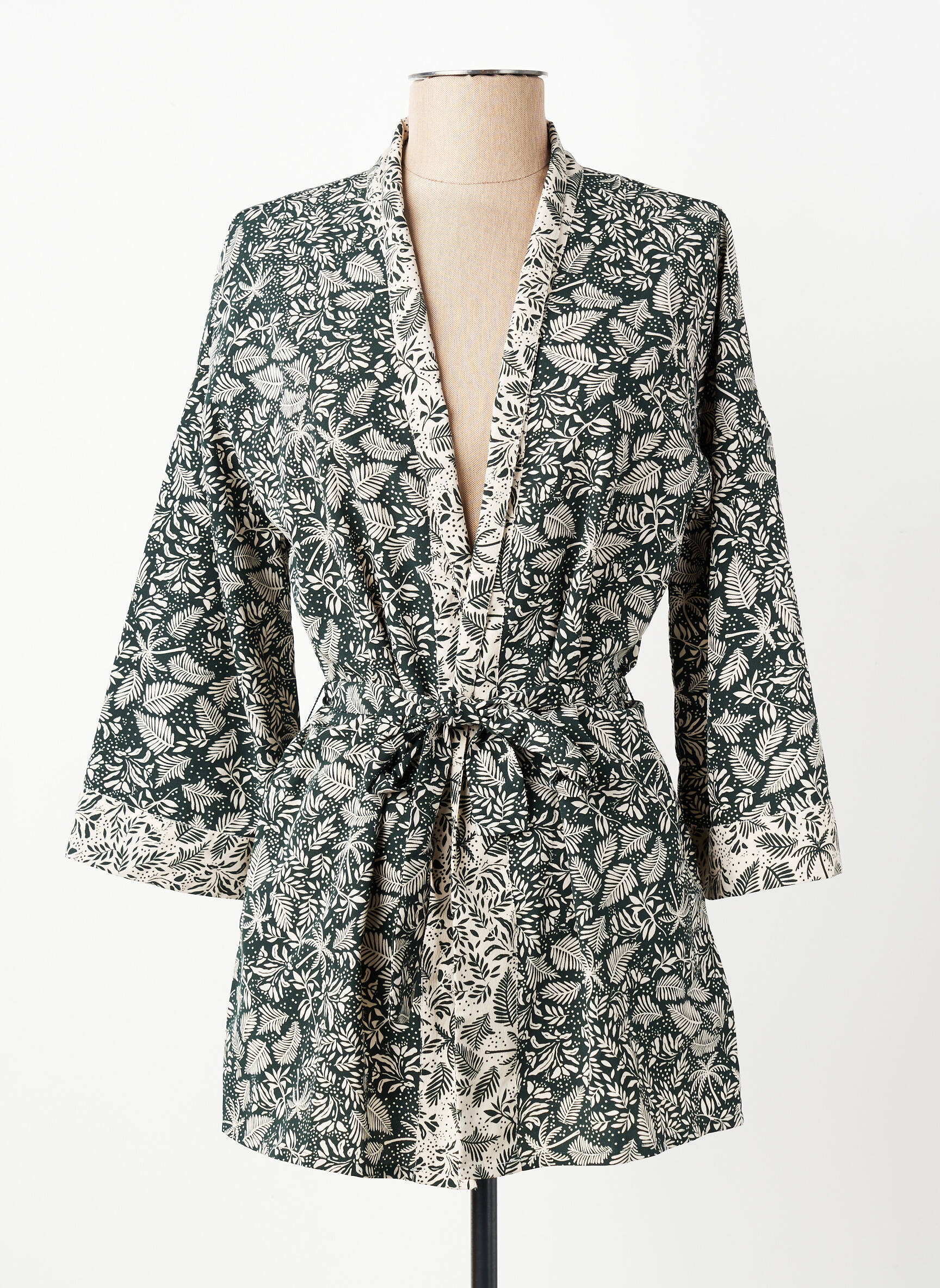 Jachete kimono guler în v verde I.CODE (By IKKS) femeie