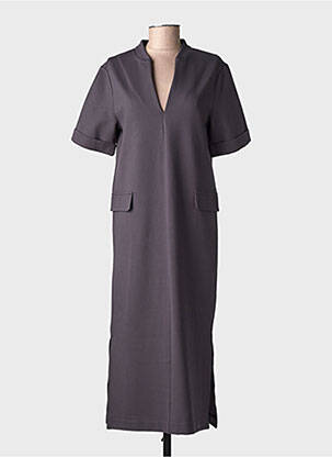 Rochie lungă mâneci scurte mâneci scurte albastru YAYA femeie
