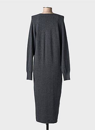 Rochie pulover guler în v mâneci lungi gri YAYA femeie