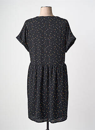 Rochie midi croială fluidă mâneci scurte negru I.CODE (By IKKS) femeie