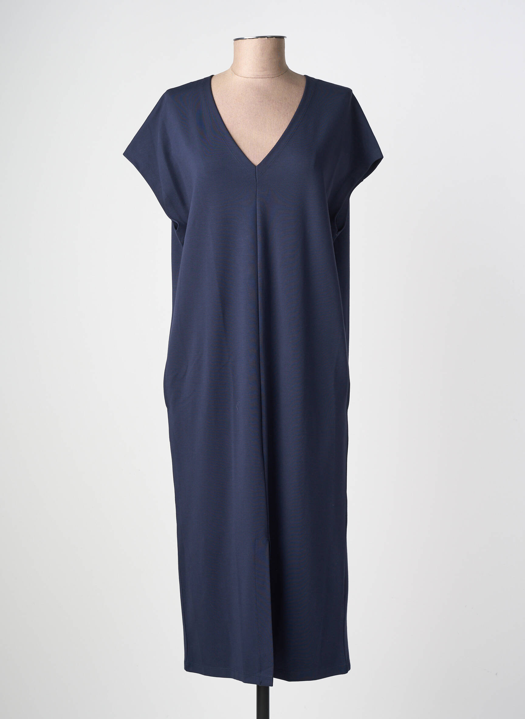 Rochie midi mâneci scurte mâneci scurte albastru YAYA femeie