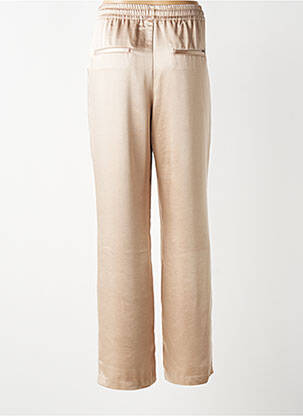 Pantalon drept talie elastică mărime normală bej IKKS femeie