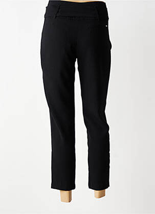Pantalon 7/8 croială morcov talie înaltă negru IKKS femeie