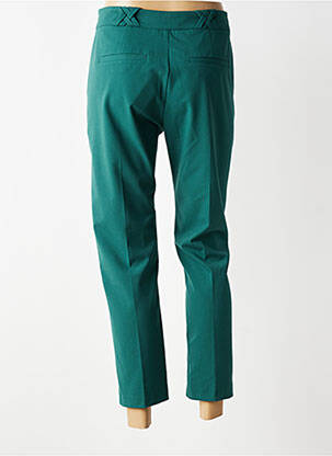 Pantalon chino închidere cu fermoar sub clapetă cu nasturi mărime normală verde I.CODE (By IKKS) femeie