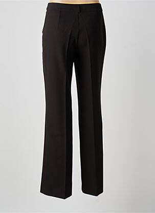 Pantalon evazat talie cu cleme talie înaltă negru EVA KAYAN femeie
